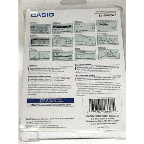 Casio fx-9860GFII Graphing Calculator - Picture 2 of 4